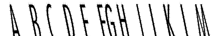 CatScratch Thin Rev Italic Font UPPERCASE