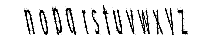CatScratch Thin Rev Italic Font LOWERCASE