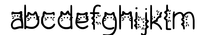 Cat Font LOWERCASE