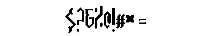 Catafalque Regular Font OTHER CHARS