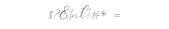 Catalan Signature Font OTHER CHARS