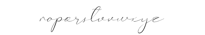 Catalan Signature Font LOWERCASE