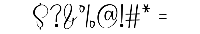 Catalina Handmade Font OTHER CHARS