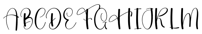 Catalina Handmade Font UPPERCASE