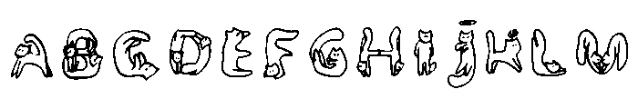 Catfont Regular Font UPPERCASE