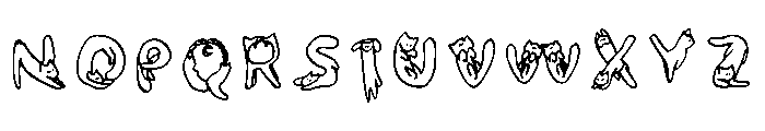 Catfont Regular Font UPPERCASE