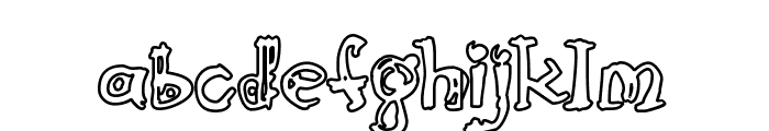 Cathzulu Hollow Font LOWERCASE