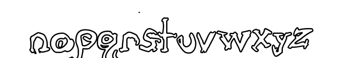 Cathzulu Hollow Font LOWERCASE