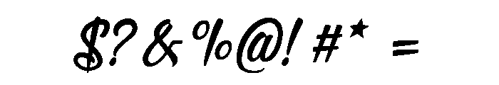 Catleya Signature Font OTHER CHARS