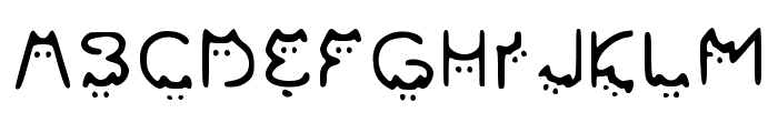 Cats Font Regular Font UPPERCASE