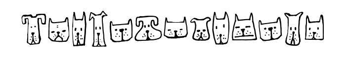 Cats and Dogs Regular Font UPPERCASE