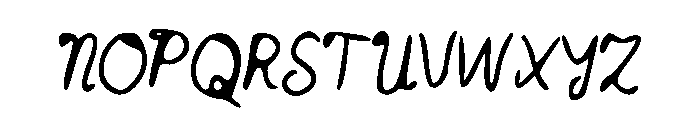 Catsintheclouds Font UPPERCASE
