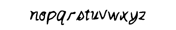 Catsintheclouds Font LOWERCASE