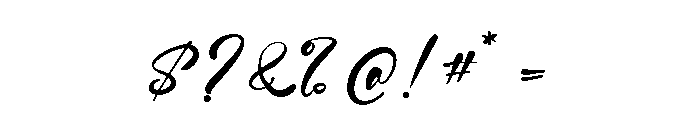 Catty Hall Font OTHER CHARS
