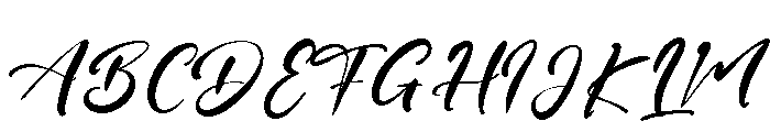 Catty Hall Font UPPERCASE