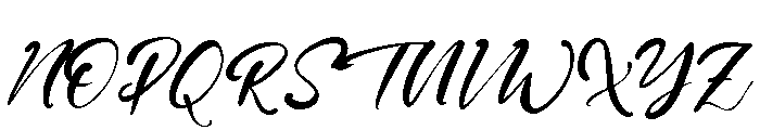 Catty Hall Font UPPERCASE