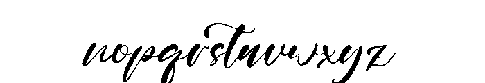 Catty Hall Font LOWERCASE