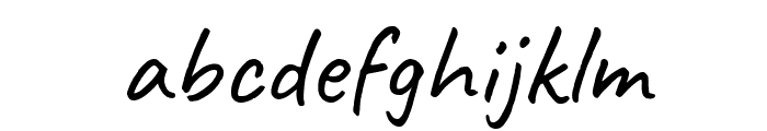 Caveat Regular Font LOWERCASE