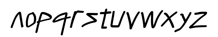 Caveman Bold Italic Font LOWERCASE