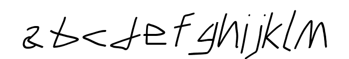 Caveman Italic Font LOWERCASE