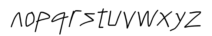 Caveman Italic Font LOWERCASE