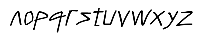 Caveman SemiBold Italic Font LOWERCASE