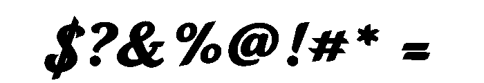 Caviero Font OTHER CHARS