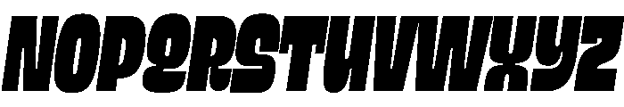 Cayento PERSONAL USE Narrow Italic Font UPPERCASE