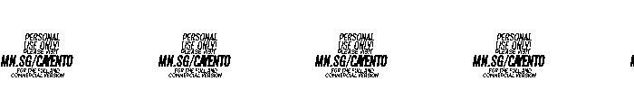 Cayento PERSONAL USE Wide Italic Font OTHER CHARS
