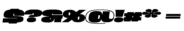 Cayento PERSONAL USE Wide Italic Font OTHER CHARS