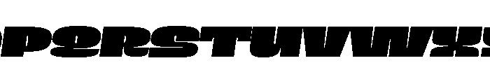 Cayento PERSONAL USE Wide Italic Font UPPERCASE