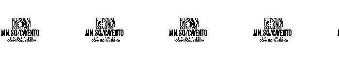 Cayento PERSONAL USE Wide Font OTHER CHARS