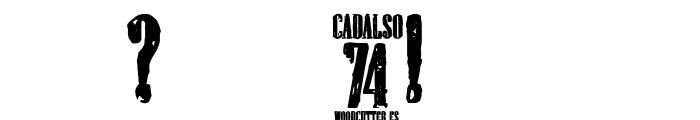 cadalso 74 Font OTHER CHARS