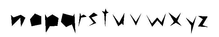 careless Font LOWERCASE