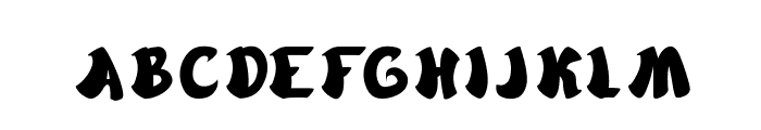 cartoon Font UPPERCASE