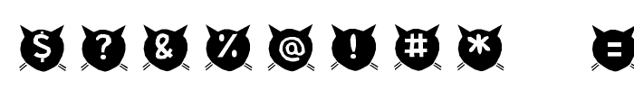cats-MEOW Font OTHER CHARS