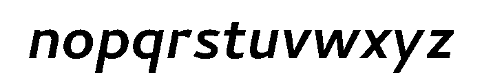 Cambay Devanagari Bold Oblique Font LOWERCASE