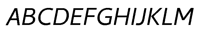 Cambay Devanagari Oblique Font UPPERCASE