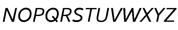 Cambay Devanagari Oblique Font UPPERCASE