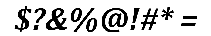 Cambria Bold Italic Font OTHER CHARS