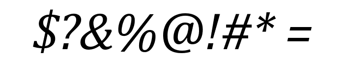 Cambria Italic Font OTHER CHARS