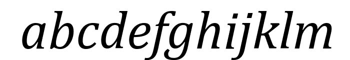 Cambria Italic Font LOWERCASE