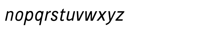 CA Normal Regular Italic Font LOWERCASE
