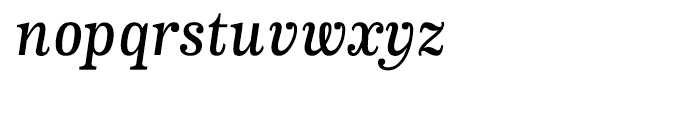 CA Normal Serif Medium Italic Font LOWERCASE