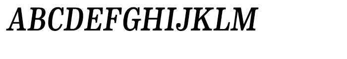 CA Normal Serif SemiBold Italic Font UPPERCASE