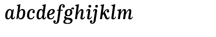 CA Normal Serif SemiBold Italic Font LOWERCASE