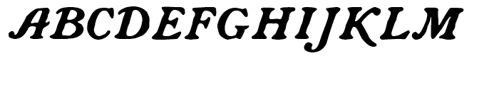 CA Rough Rider Italic Font UPPERCASE