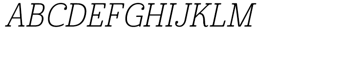 Cabrito Condensed Light Italic Font UPPERCASE