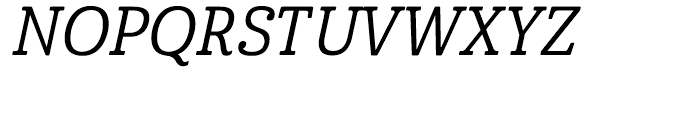 Cabrito Condensed Medium Italic Font UPPERCASE