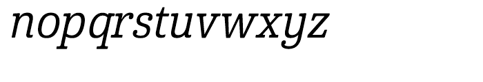 Cabrito Condensed Medium Italic Font LOWERCASE